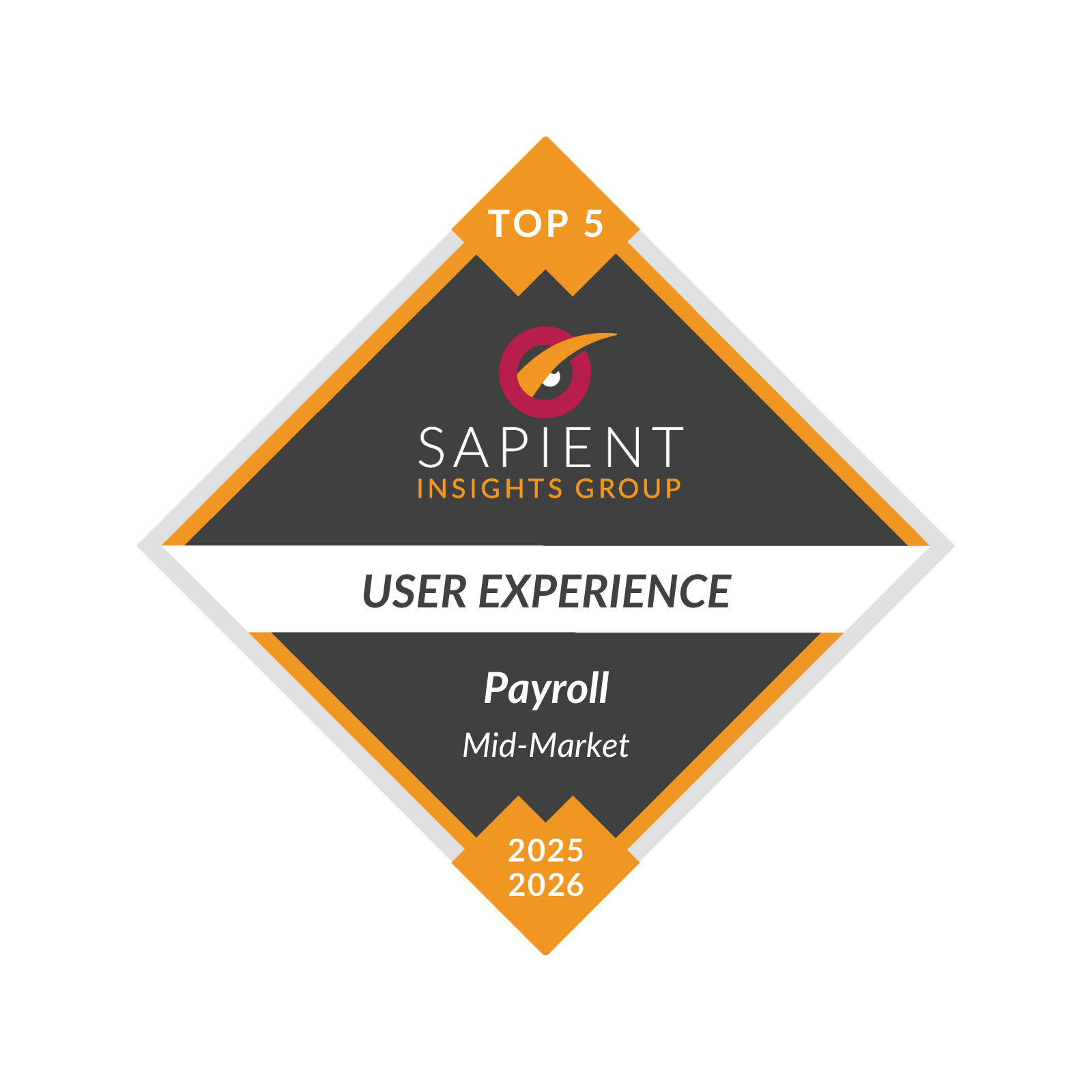 Sapient Top 5 Payroll User Experience-Mid-Market 2025-2026