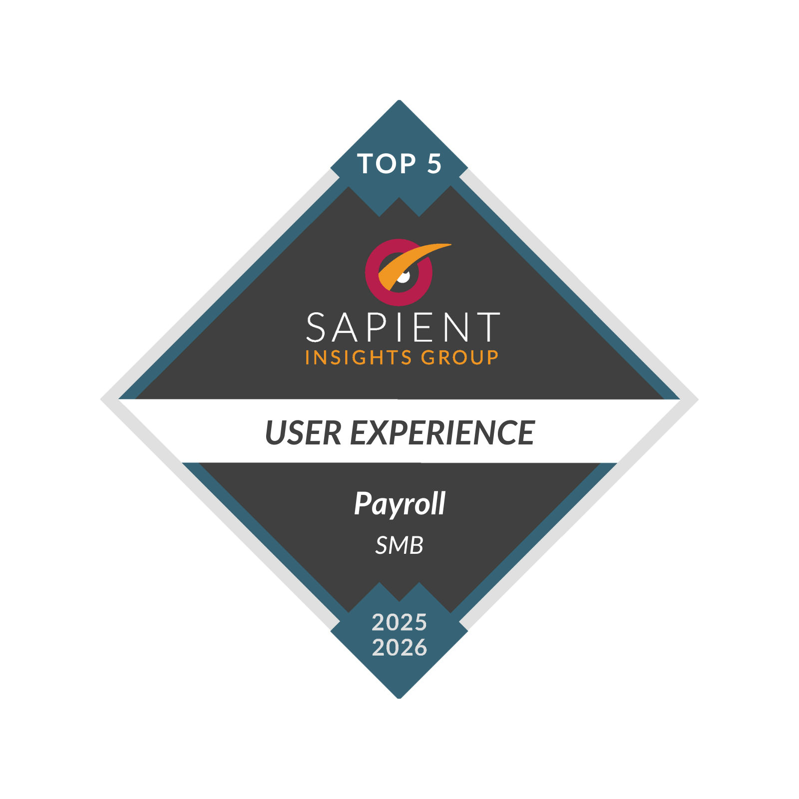 Sapient Top 5 Payroll User Experience-SMB 2025-2026