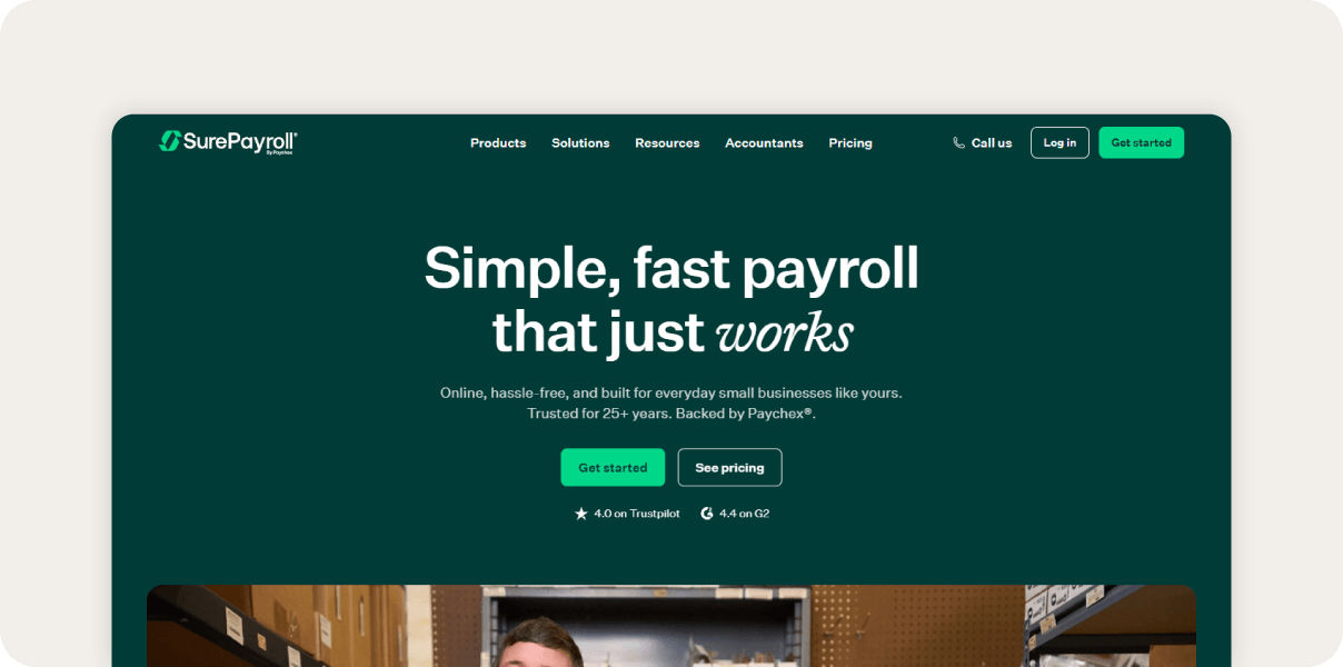 SurePayroll screenshot