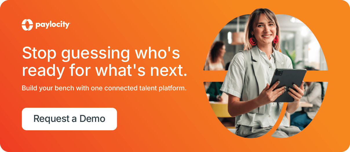 Ad to request a demo of Paylocity
