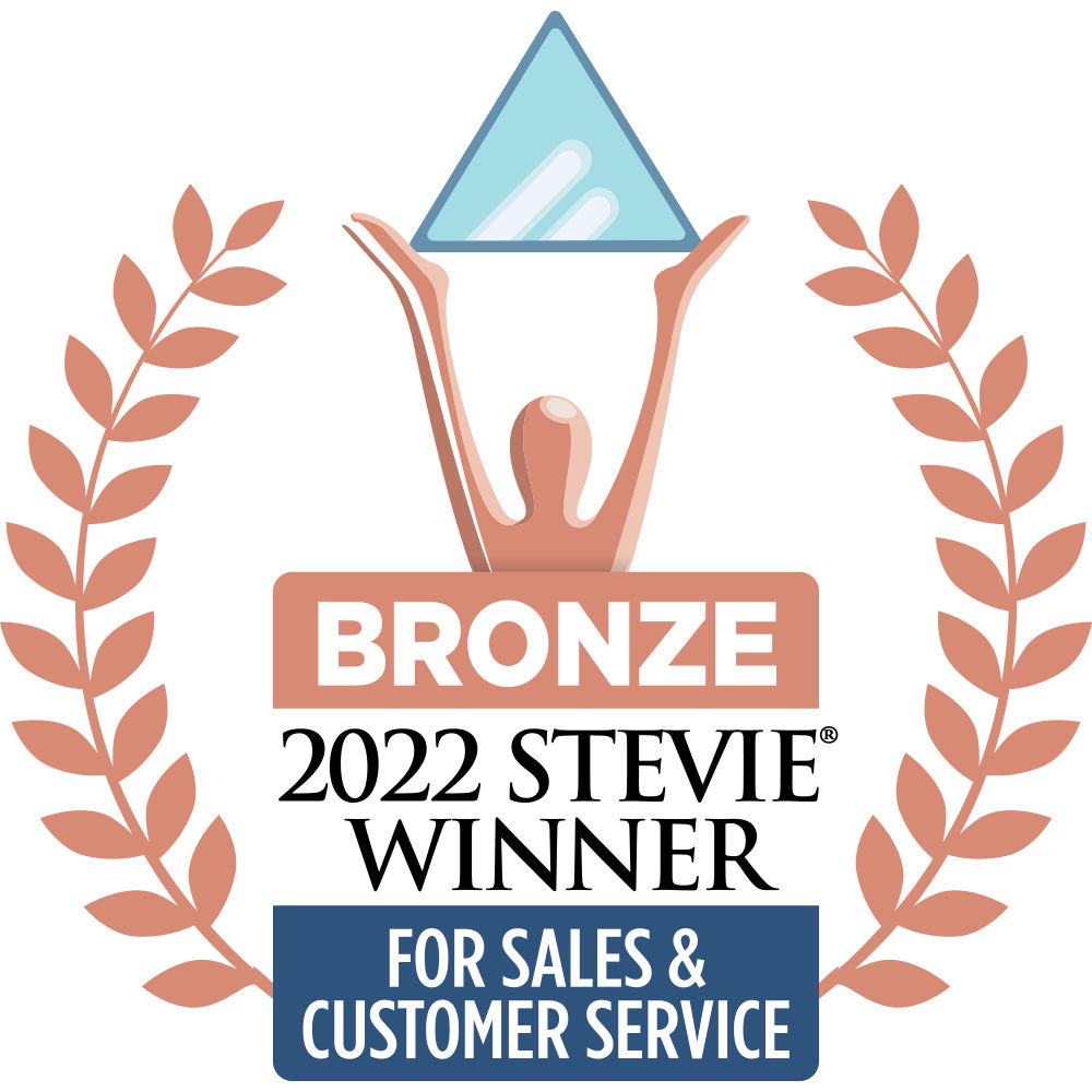 Stevie Sales and Customer Service Award Badge