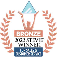 Stevie Sales and Customer Service Award Badge