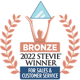 Stevie Sales and Customer Service Award Badge