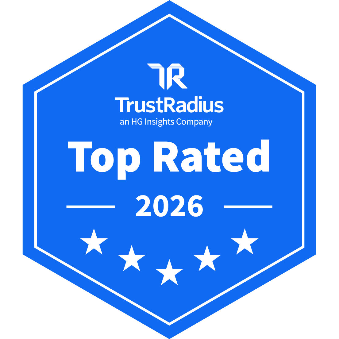 Trust Radius Top Rated Award Badge