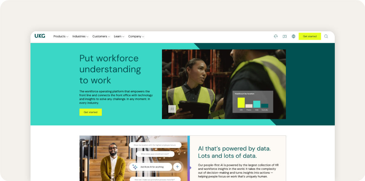 UKGPro homepage.