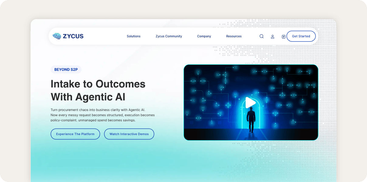 Zycus homepage