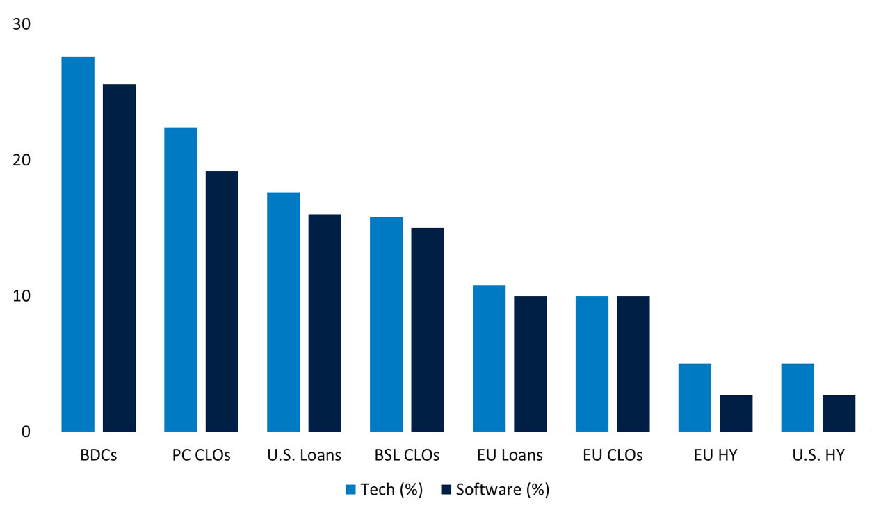 Exhibit 1: The Tech and Software Concentration in U.S. BDCs