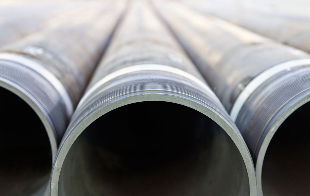 Stacked steel pipe