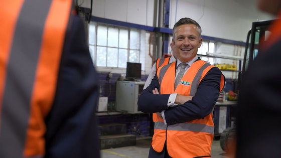 Graham Nixon at a Nixon Hire industrial facility