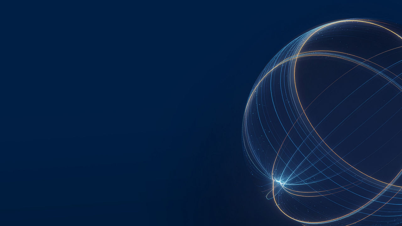 Futuristic globe data network elements abstract