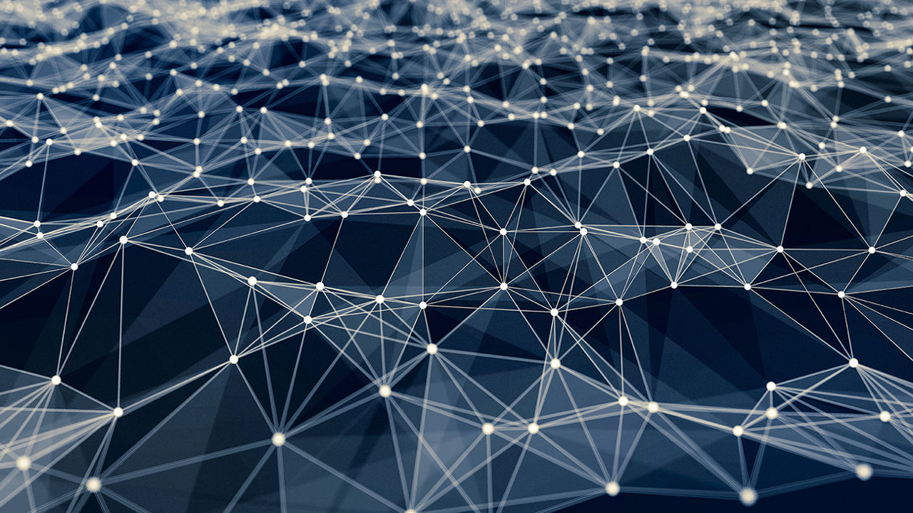 network low poly background