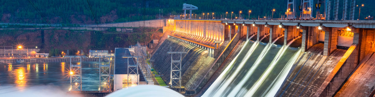 Image of a power generating dam