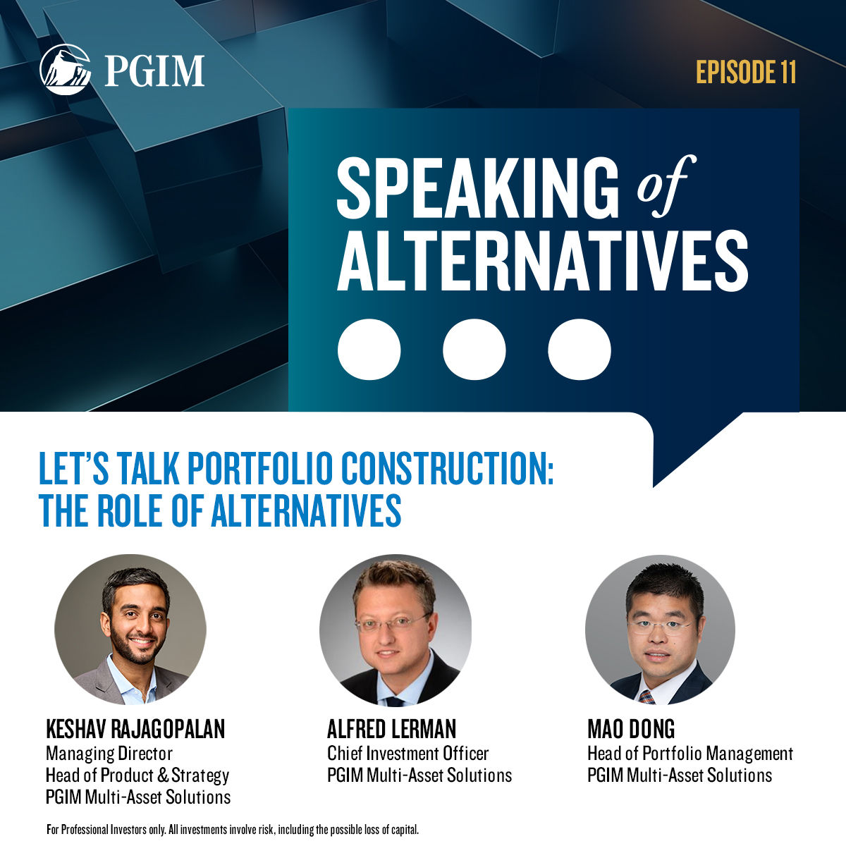 Speaking of Alternatives Episode 11: Let’s Talk Alternatives within Portfolio Construction