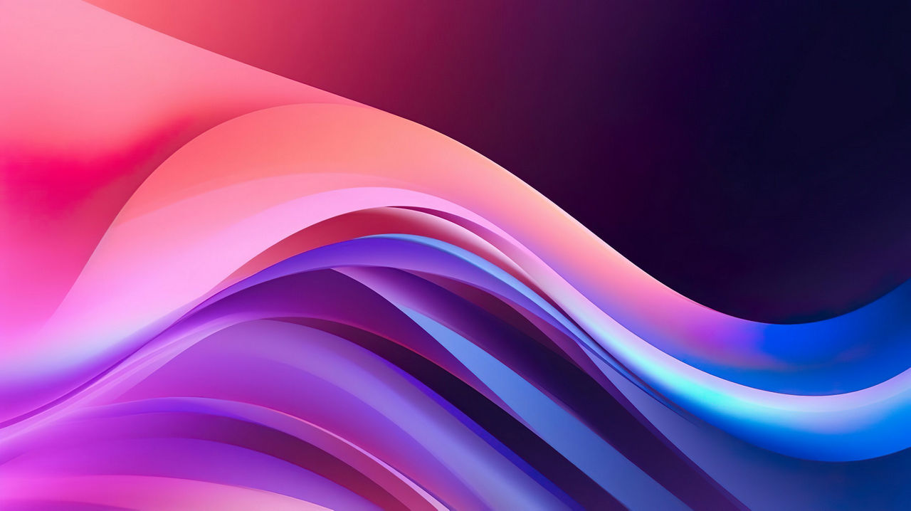 Metallic abstract wavy