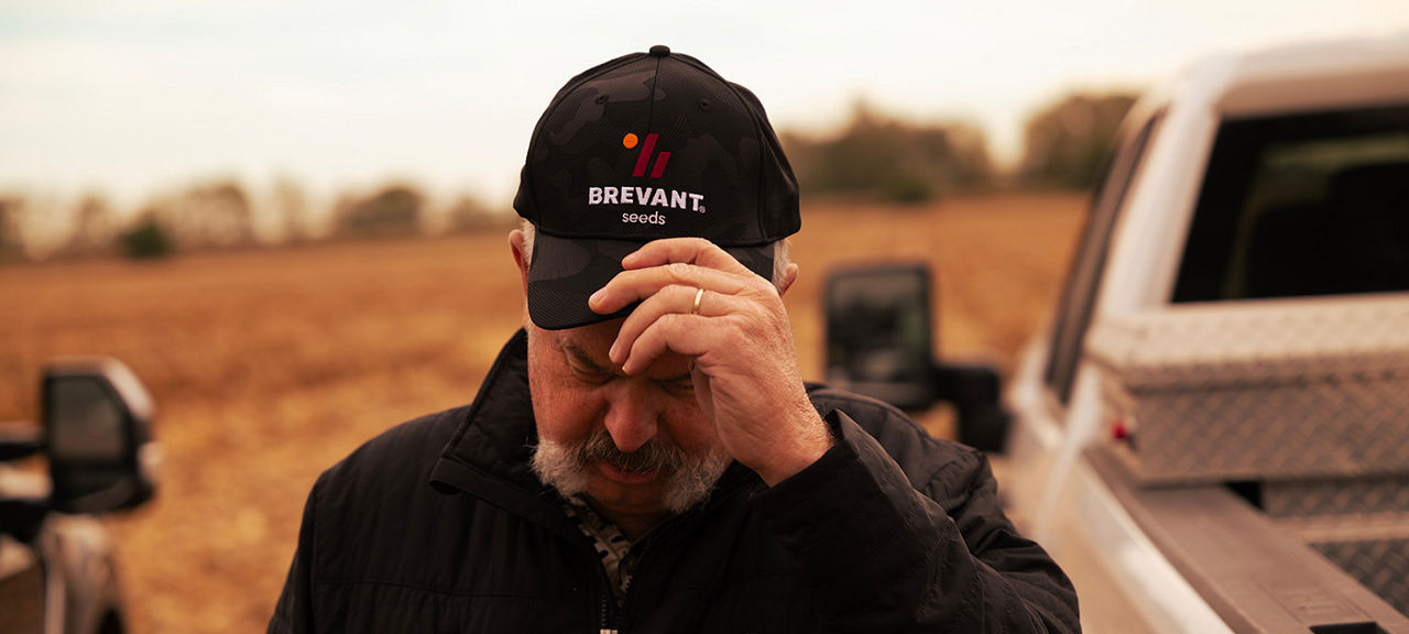 Man in brevant hat
