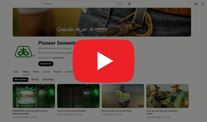 Imagem canal YouTube