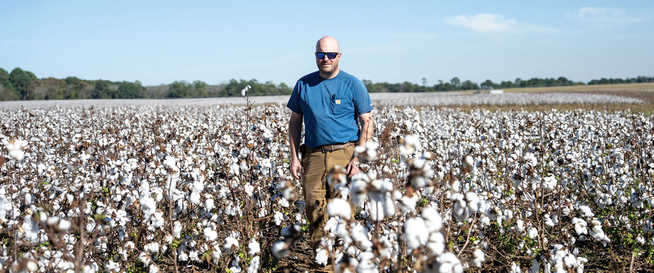 Austin Warbington in field