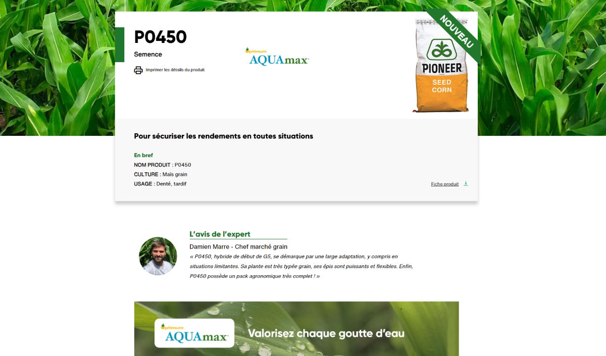 Des infos produits 