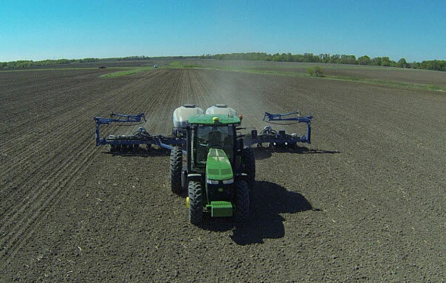 Photo of spring fieldwork - planting.