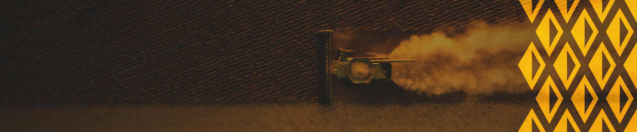 drone view soybean harvest