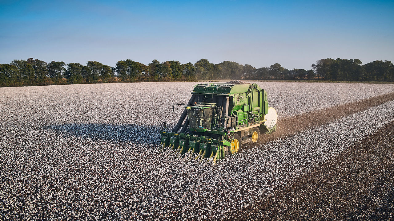 cotton harvester