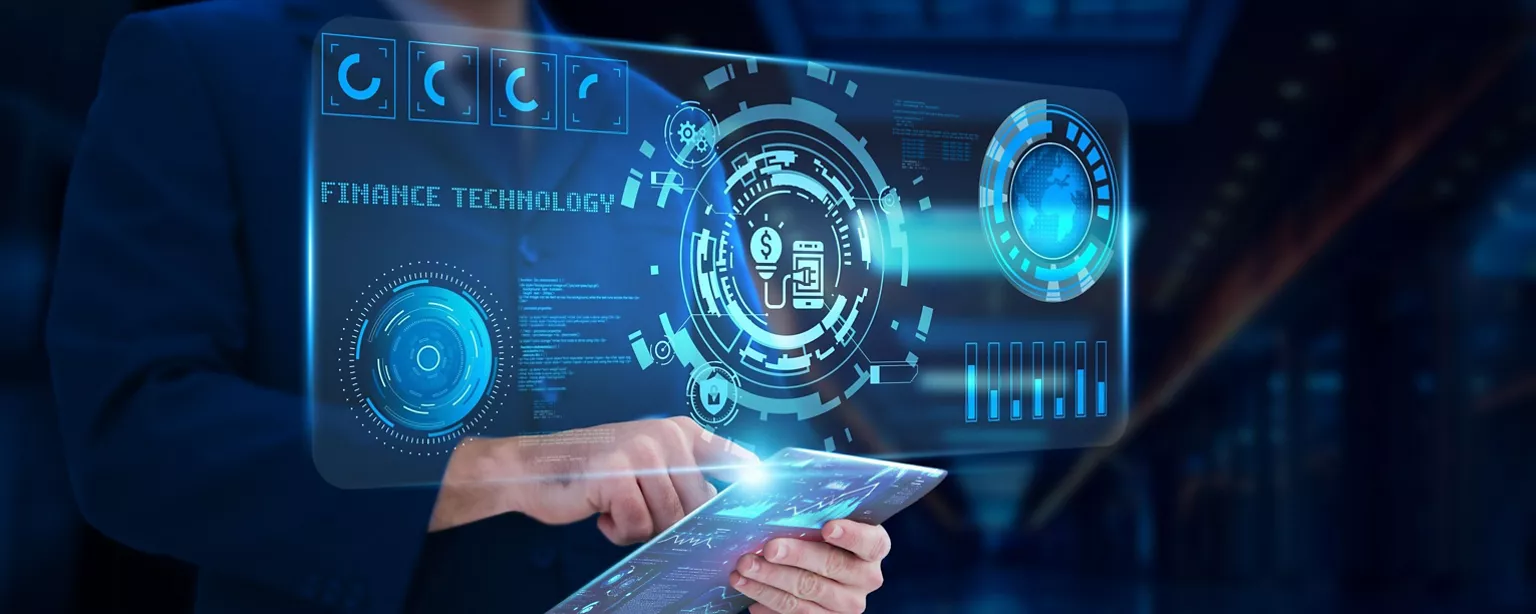 One businessman using data tools to do analysis