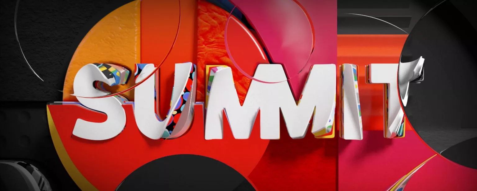 How to Expand Your Digital Marketing Career at Adobe Summit — shot of a colorful stage with the word Summit 