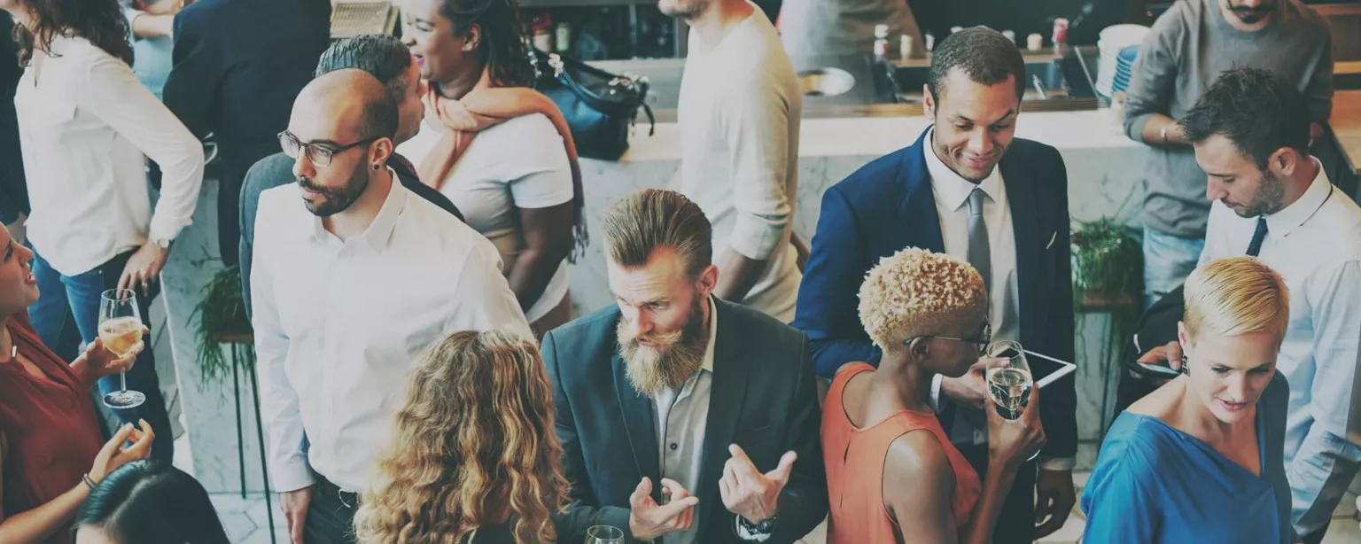 Professionals using the power of business networking