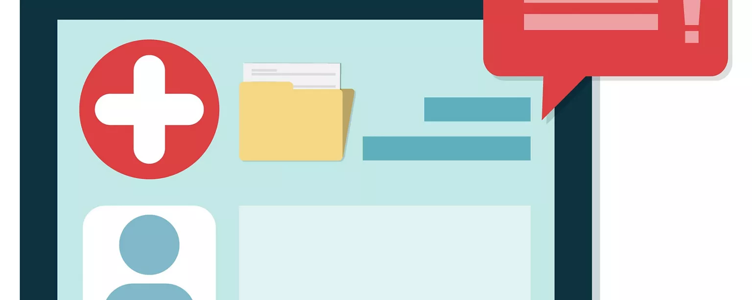 What Skills Do You Need to Be an Electronic Medical Records Abstractor/Auditor —illustration of a tablet with medical icons on the screen