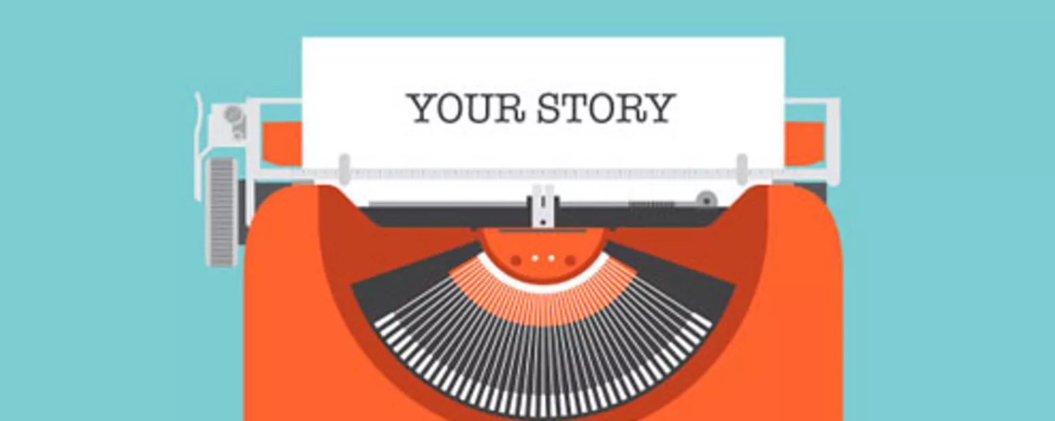 An illustration of a typewriter a copywriter will use to craft a winning resume