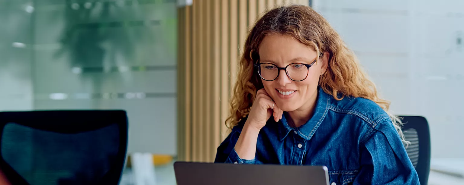 Woman writing a cover letter