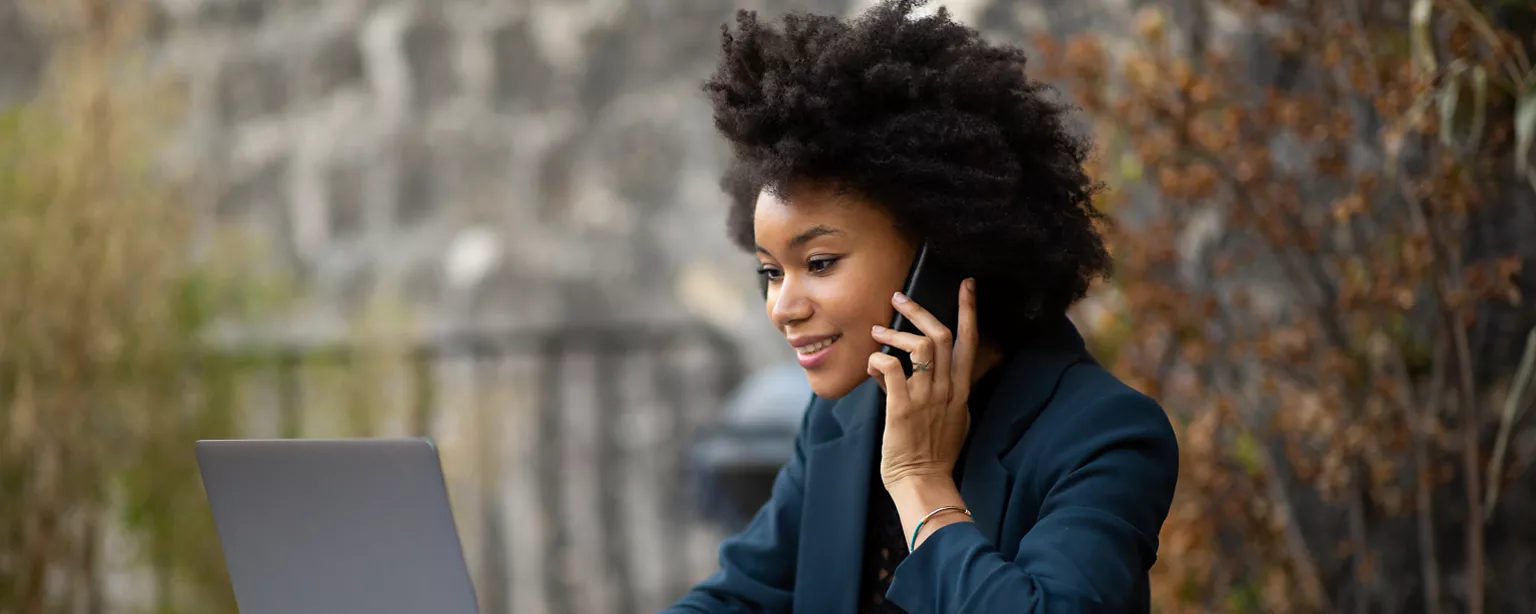 Woman on the phone