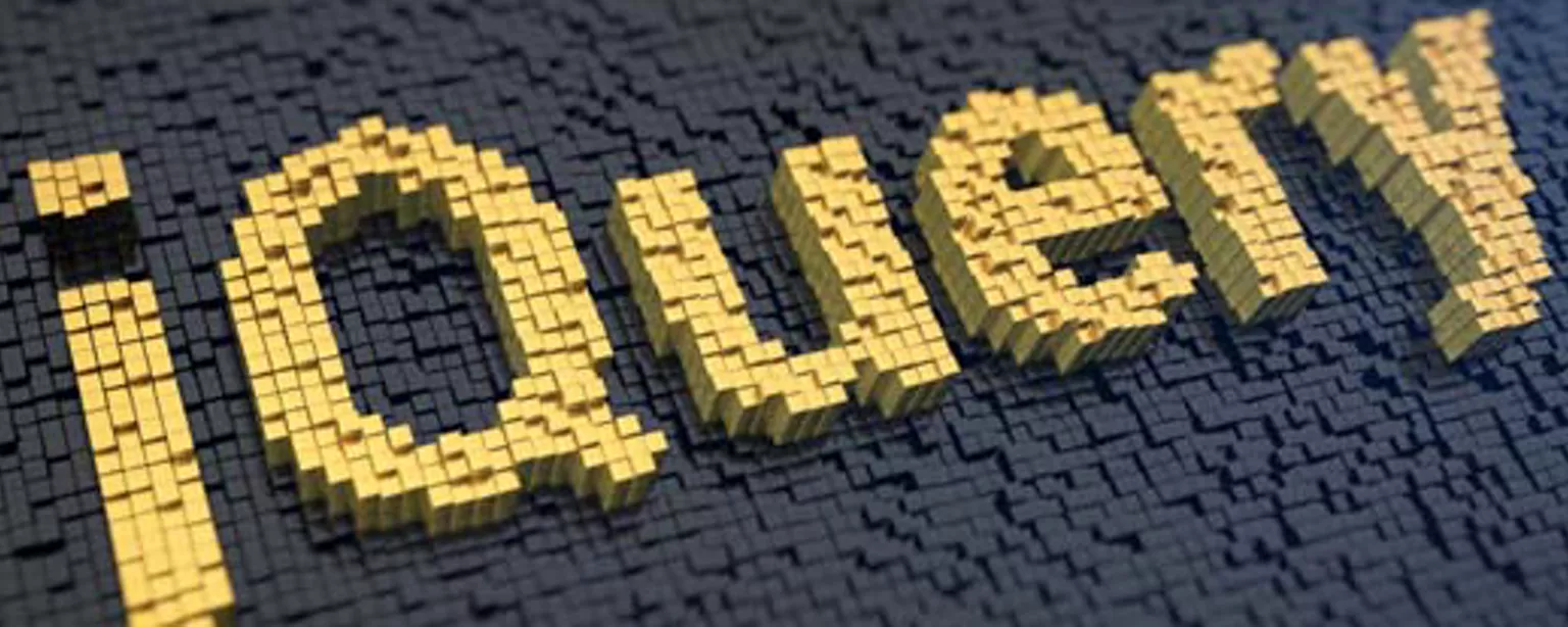 Image says, "jQuery."