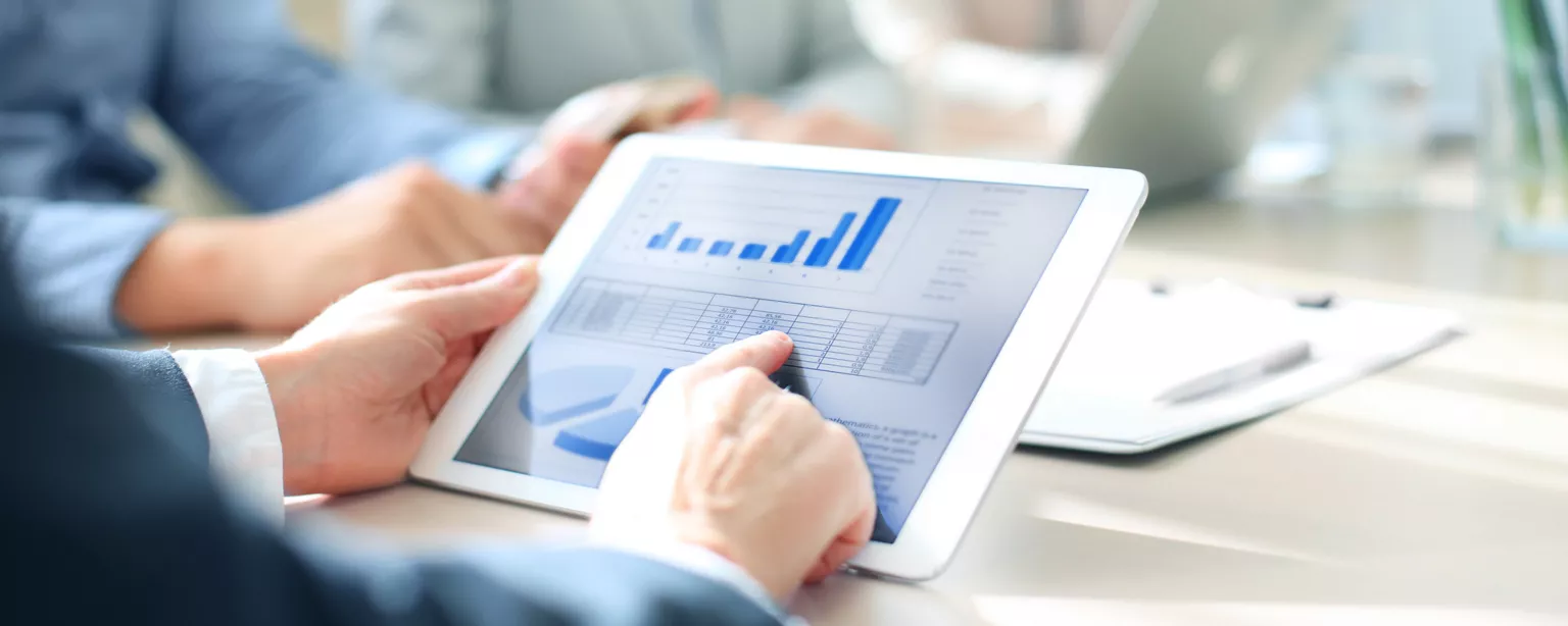 A financial analyst asked to explain the trends during a job interview