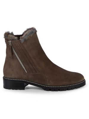 renvy myra faux fur trim suede hiking boots