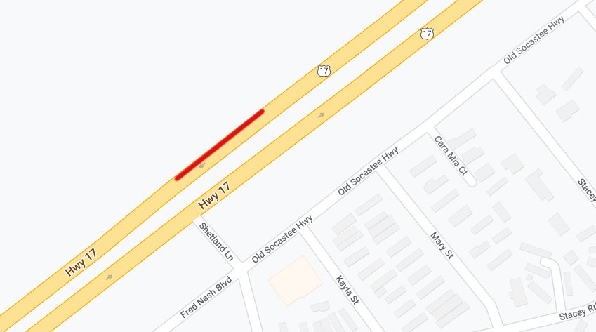 US-17 Bypass July 2024 Utility Closure