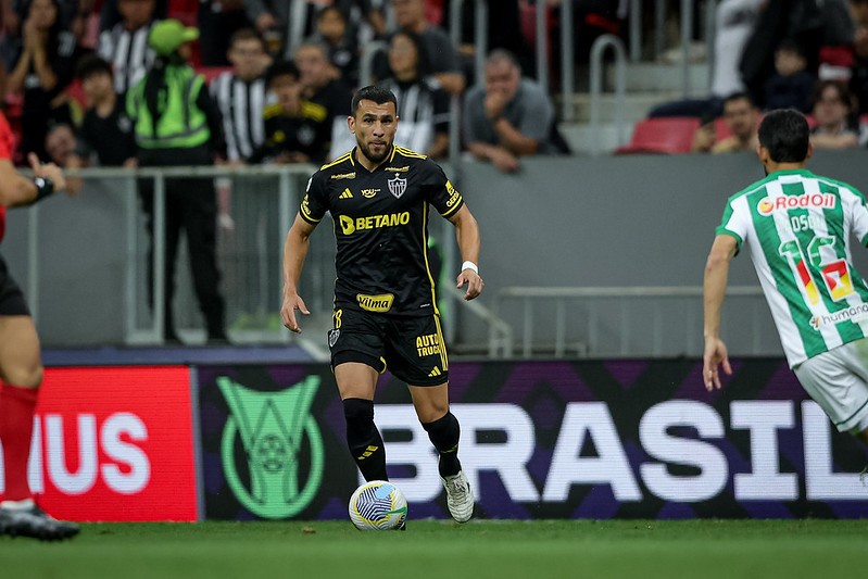 Zagueiro Junior Alonso fez o gol atleticano no empate em 1 a 1 com o Juventude, no estádio Mané Garrincha, em Brasília