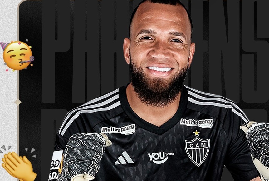 Atlético usou suas redes sociais para celebrar o aniversário de Everson e exaltar feitos do goleiro