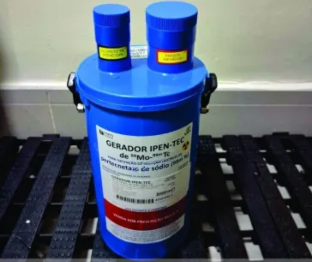 Material radioativo que estava dentro do veículo furtado