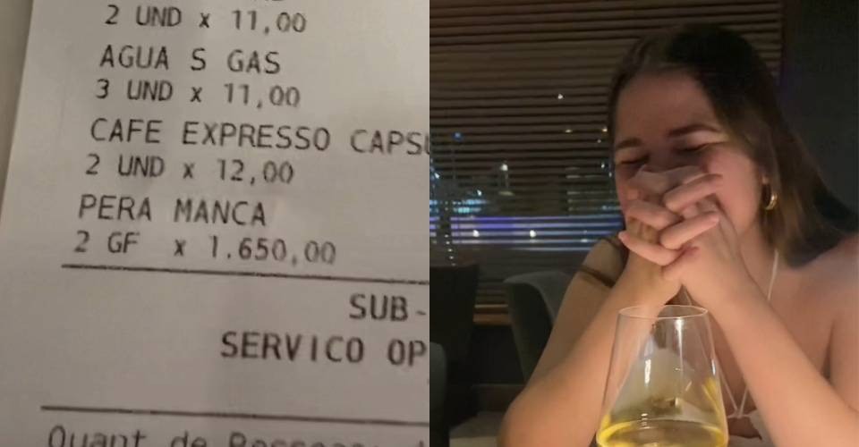 Thalyta ficou abalada ao ver que gastou R$ 3.300 com vinhos