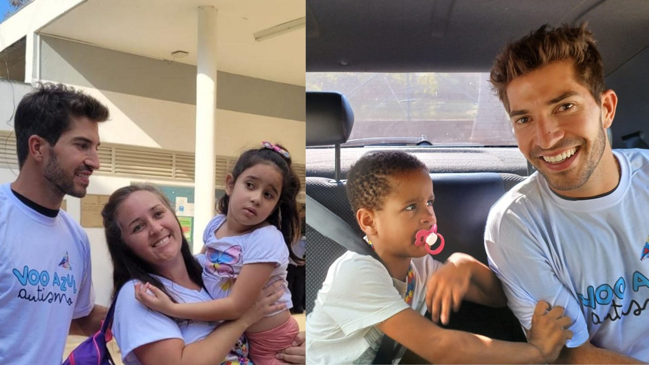 Lucas Silva visitou projeto que atende famílias com pessoas autistas em BH