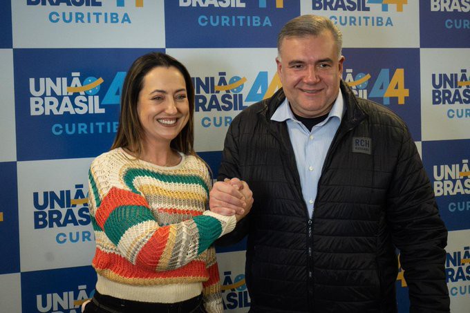 Rosangela Moro e Ney Leprevost, pré-candidatos a vice-prefeita e a prefeito de Curitiba