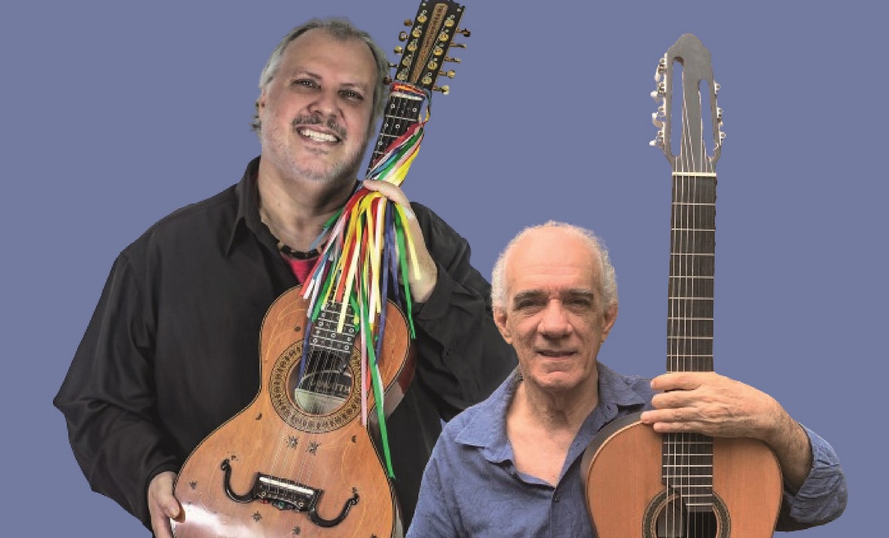 Chico Lobo e Jaime Alem sobem juntos ao palco no encerramento do projeto “Uma Voz, Um Instrumento”