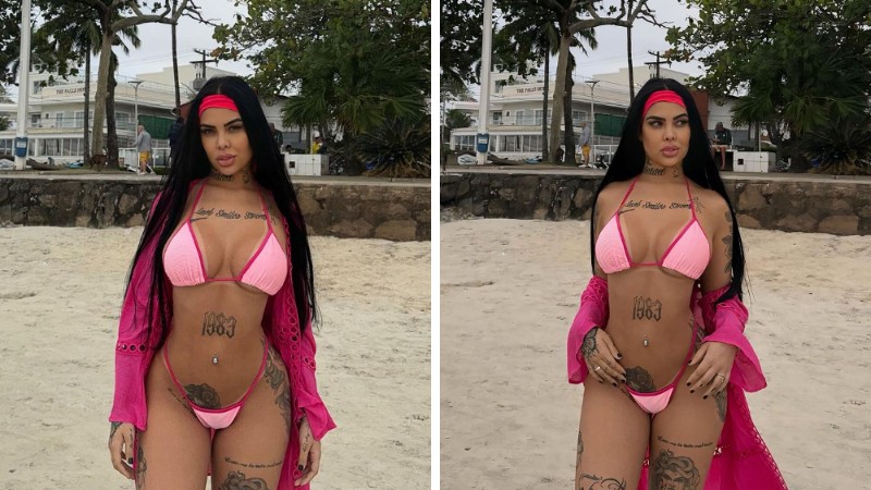 Mulher é criticada após ir ao mercado usando biquíni