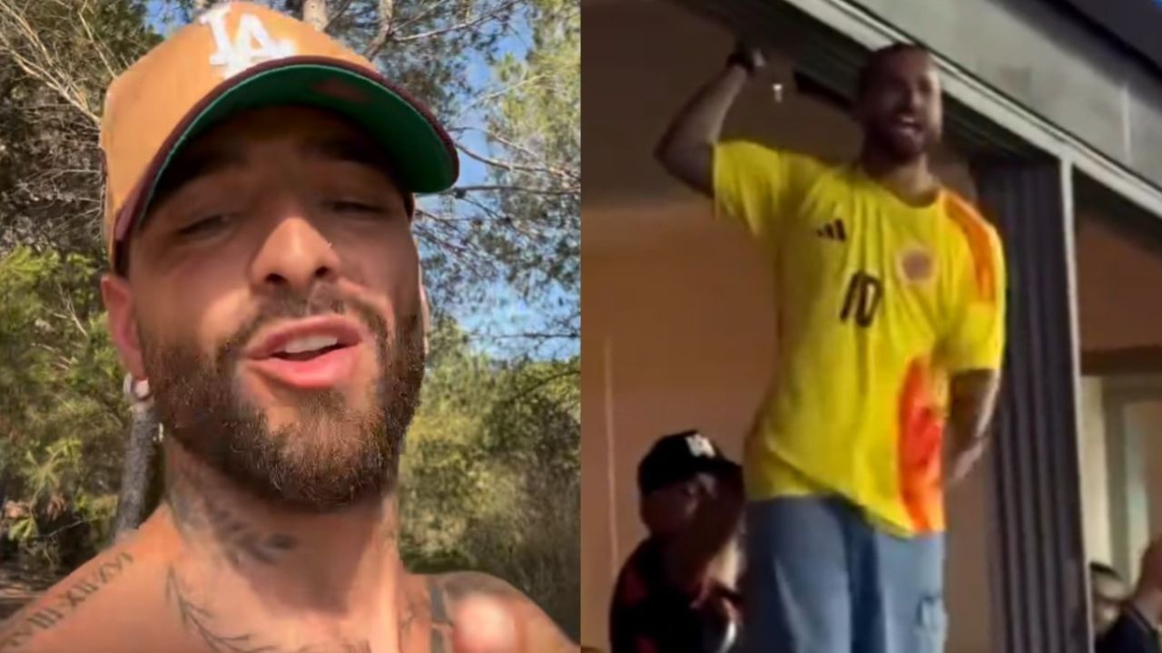 O cantor Maluma esclareceu os rumores de que teria provocado a torcida da Argentina