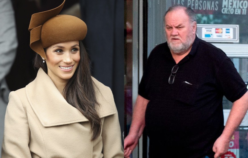 Meghan Markle e o pai Thomas Markle
