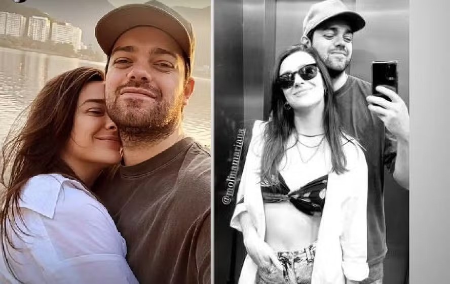 A atriz Mariana Molina e Angelo Wolf