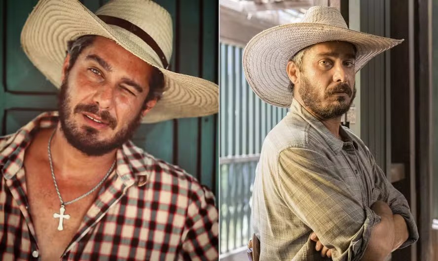 O ator Thommy Schiavo, caracterizado como o personagem Zoinho, da novela 'Pantanal' (2022)'