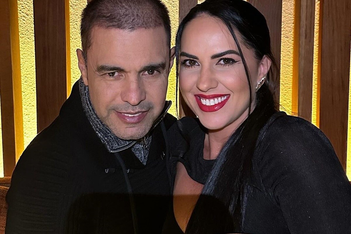 O cantor Zezé Di Camargo e sua esposa Graciele Lacerda