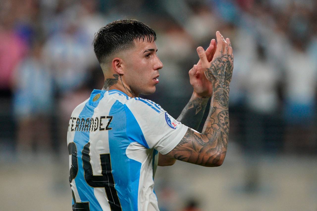Enzo Fernández, jogador da seleção da Argentina